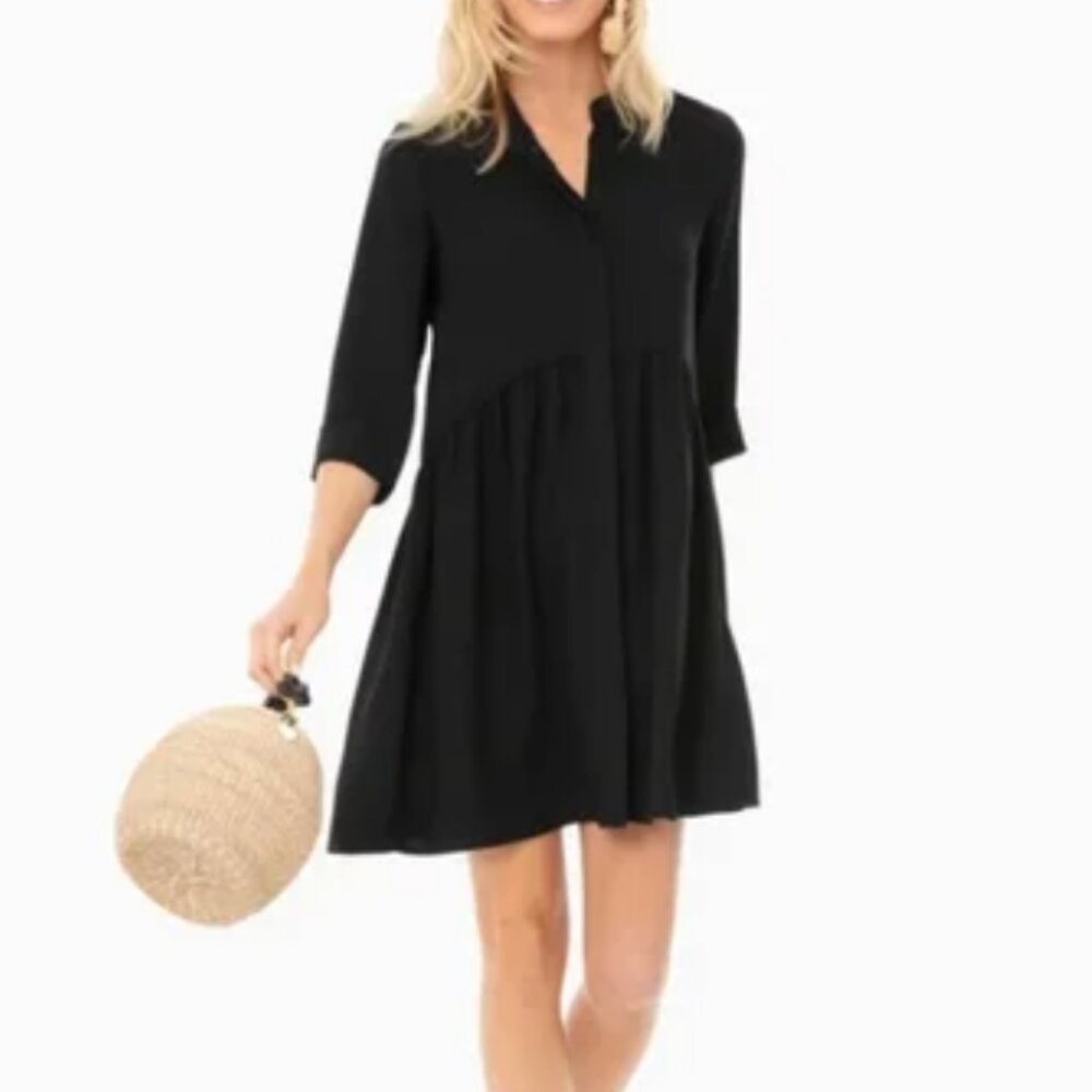 Tuckernuck Black Royal Shirt Dress
